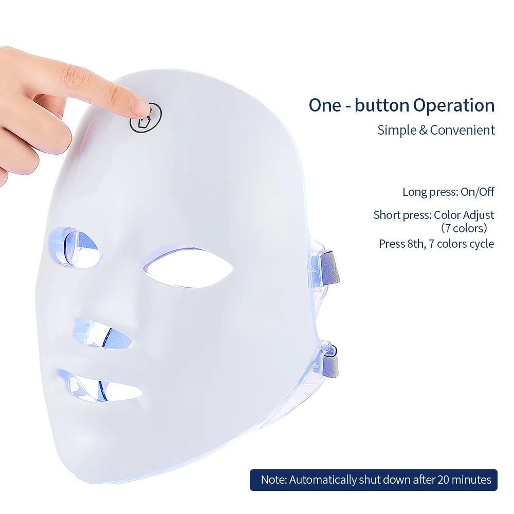 GlowTech Pro LED Facial & Neck Mask