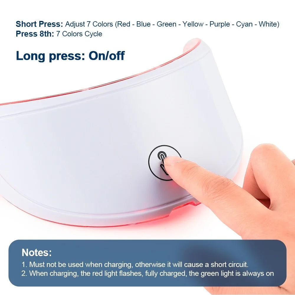 GlowTech Pro LED Facial & Neck Mask